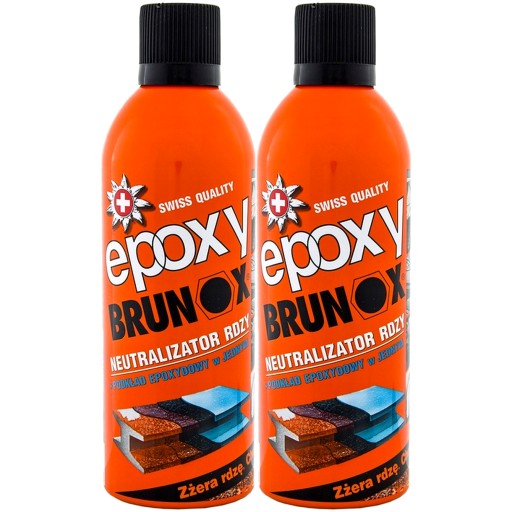 Нейтралізатор іржі Brunox Epoxy Swiss епоксидний спрей 2 x 400ml