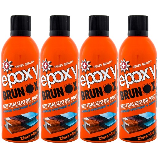 Нейтралізатор іржі Brunox Epoxy Swiss епоксидний спрей 4 x 400ml