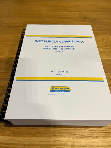 New Holland Td5.65 для td 5.115 руководство по ремонту