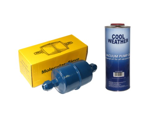 Blue filter + oil for Viaken Air conditioning station