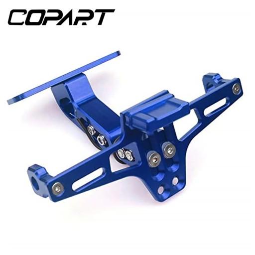 Задний держатель номерного знака синего цвета со светодиодной подсветкой для H