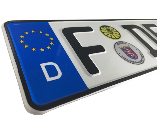 Німецькі номерні знаки-наклейки безкоштовно