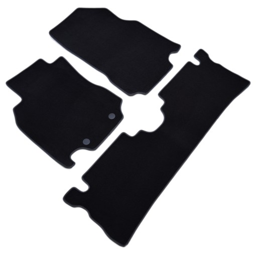 Nissan Cube 2009-2014 рр Чорні велюрові килимки - Platinum. / 3 шт