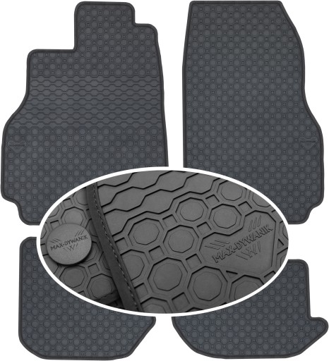 Nissan GT-R Coupe 2007 - гумові килимки PrimeLiner - Чорні