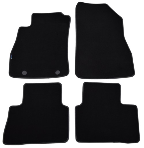 Nissan Juke 2010-2019 рр Чорні велюрові килимки - Platinum.