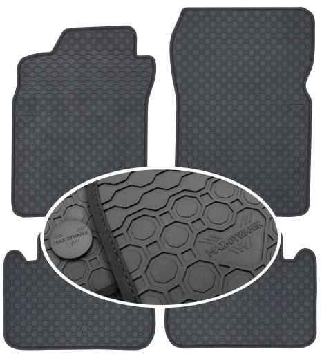 Nissan Micra II K11 1992-2003 гумові килимки PrimeLiner - Чорні