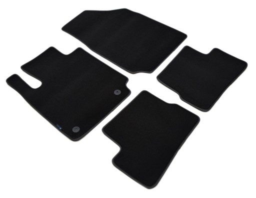 Nissan Micra K12 2003-2010 рр Чорні велюрові килимки - Platinum.