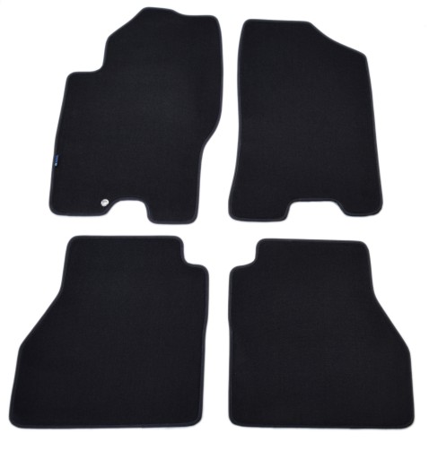 Nissan Navara LE 2007-2010 рр Чорні велюрові килимки - Platinum.