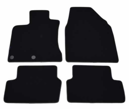 Nissan Qashqai J10 2007-2014 рр Чорні велюрові килимки - Platinum.