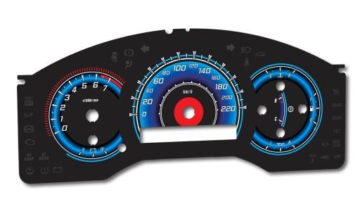 Nissan Titan Armada щити одометра INDIGLO pattern 2