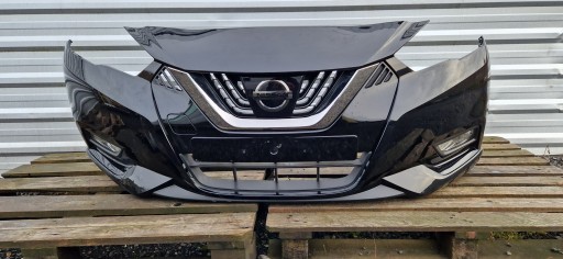 Nissan micra k14 передній бампер комплектний ГНЕ ДЕШЕВО
