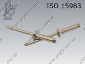 Заклепка с плоской головкой 3×6-А2/А2 ISO 15983 (500 шт.)