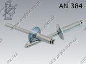 Заклепка с головкой вверху 6,4×20×19-Ст/Ст АН 384 (150 шт.)