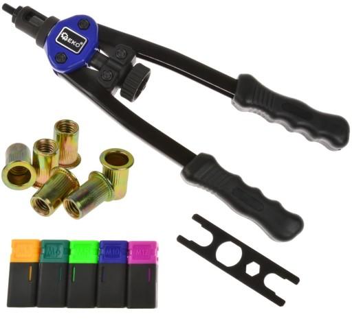 Заклепка-гайка-заклепочник М5-М12 + заклепки-гайки