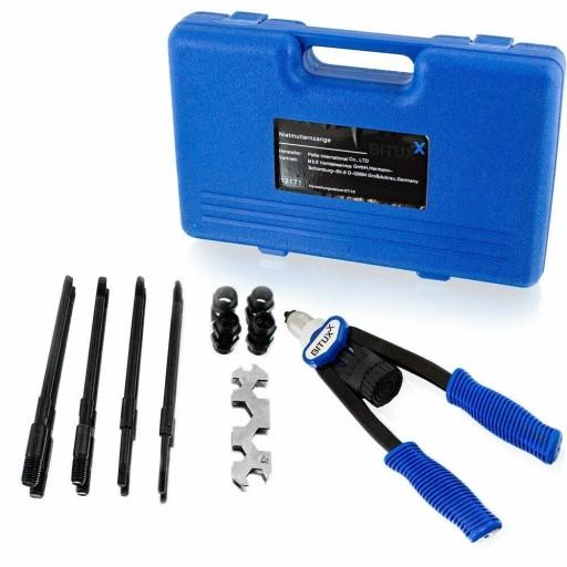 Ручний заклепувальник BITUXX для заклепувальних гайок у валізі