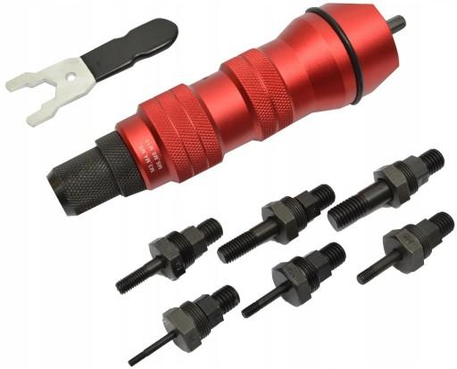 Заклепочник, викрутка, адаптер для викрутки М3-М10