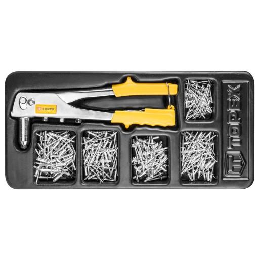 Заклепочник с заклепками 6 шт.