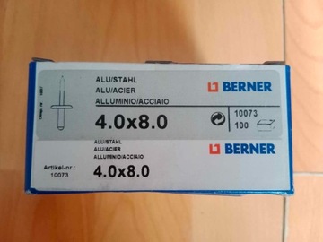Заклепки ALU STEEL BERNER 4,0 x 8,0 800 шт.