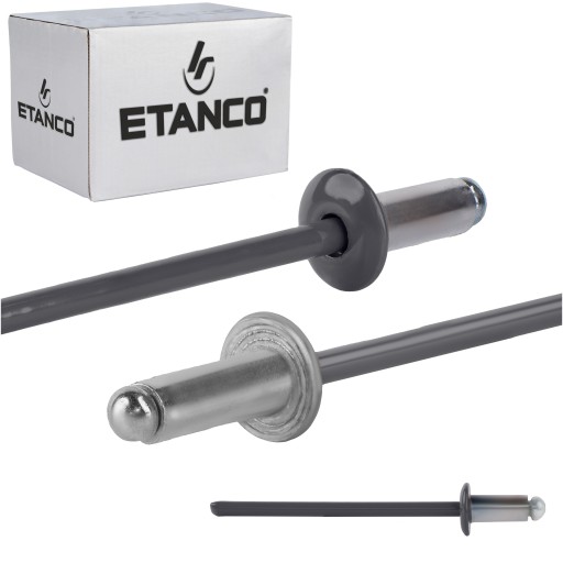 Заклепки глухие алюминиевые 3,2 x 6 мм RAL 7016 500 шт.