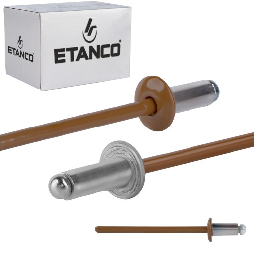 Заклепки глухие алюминиевые 3,2 x 6 мм RAL 8003 500 шт.