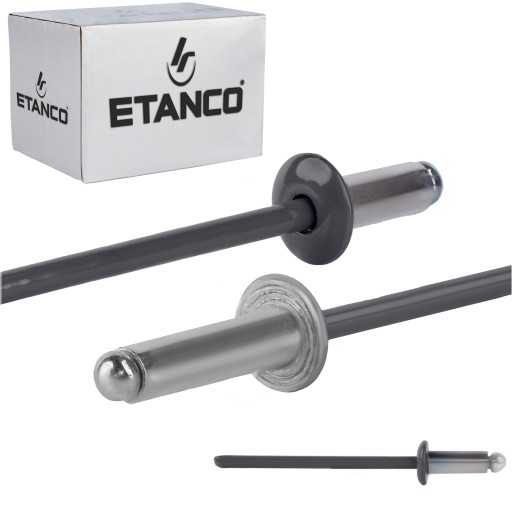 Заклепки глухие алюминиевые 3,2 x 8 мм RAL 7016 500 шт.