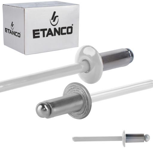 Заклепки глухие алюминиевые 4,8 x 10 мм RAL 9010 500 шт.