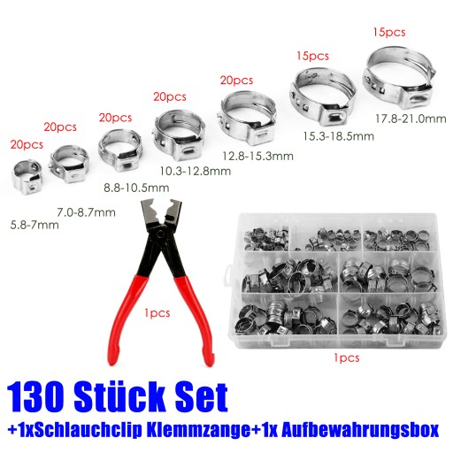 Новый набор хомутов с одной проушиной, плоскогубцами и сталью