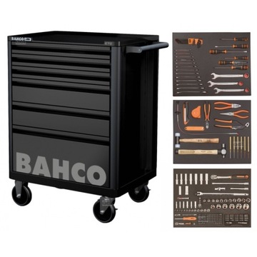 Новая тележка для мастерских BAHCO 1472K6BKFF7SD, 6 ящиков, 214 инструментов FV