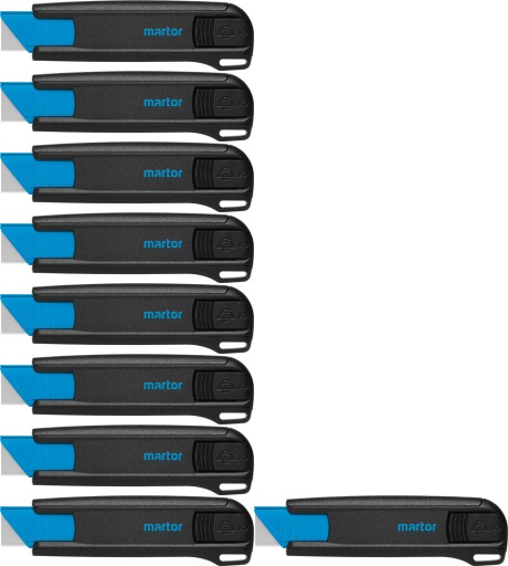 Безпечний ніж Martor Secunorm 175 зі змінним лезом, чорний х10