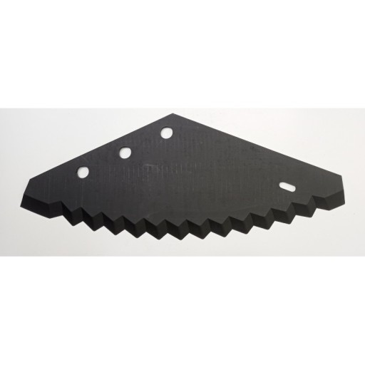 Нож для комбикорма 530X250X6, усиленный, универсальный, отверстие 21,5 мм APL00055