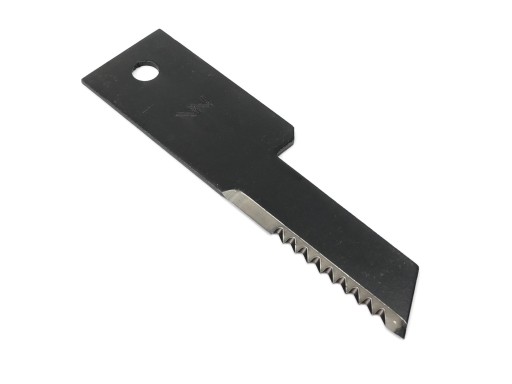 WRS198X50X3N - Ніж фіксований Подрібнювач соломи подрібнювач зубчастий 198x50x3mm отвір 13 застою