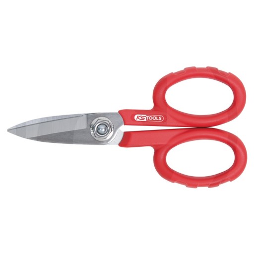 Ножиці майстерні KS Tools 140 мм, 185x143x35 мм, з кабельним різаком