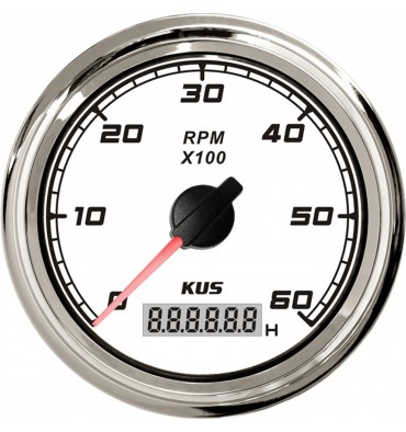 49215 - ТАХОМЕТР KUS SEA Q БІЛИЙ 0-6000RPM 49215