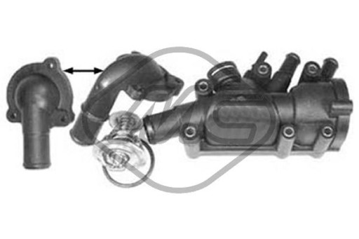 Корпус термостата 03709 METALCAUCHO Metalcaucho 03709 корпус термостата