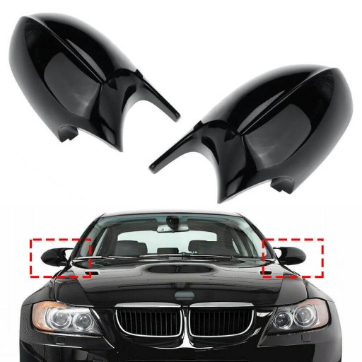 Lusterka ala M3 look dla BMW 1 oraz 3 pre lci - Чехлы для зеркал BMW E90 E91 E92 E93 E81 E82 ПЕРЕДЛИФТ накладки на зеркала