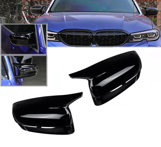 КОРПУС ЗЕРКАЛА BMW G20 G21 G30 G38 НАКЛАДКИ НА ЗЕРКАЛА ЧЕРНЫЕ ALA M3
