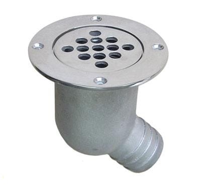 SZ-03478038 - ЗЛИВ ВОДИ З ГРАТАМИ 92 ММ ДЛЯ ШЛАНГА 38 ММ ДЛЯ ЧОВНА