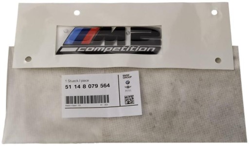 51148079564 - ЗАДНЯЯ ЭМБЛЕМА BMW OE, ЧЕРНАЯ BMW M2 F87 COMPETITION