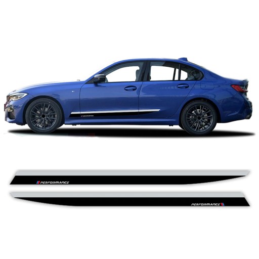 51 14 - Бічні плівки OE BMW FROZEN BLACK BMW 3 G20 G21 51142458194