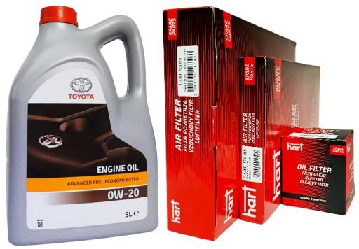 OE TOYOTA 0W20 5L + ФИЛЬТРЫ TOYOTA YARIS 1.5 NSP131 с 03.2017 по 11.2018