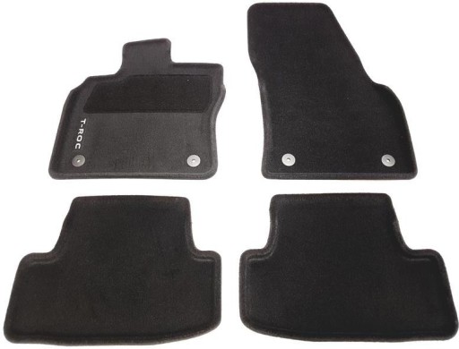 2GA061445WGK - Комплект велюрових килимків oe vag vw t-roc 2018-