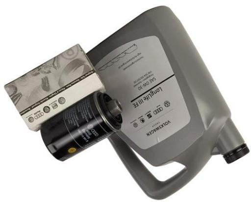 OE VAG ФІЛЬТР + МАСЛО 0W30 5L VW TRANSPORTER T5 2.0TSI