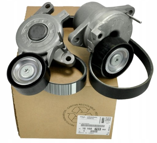 1616876980 - Комплект оригинального натяжителя клинового ремня CITROEN PEUGEOT DS 2.0 Blue HDI