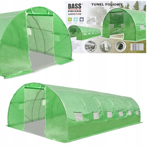 САДОВЫЙ ТУННЕЛЬ 6x3x2м ТЕПЛИЦА 18м2 ТУННЕЛЬ 600x300см