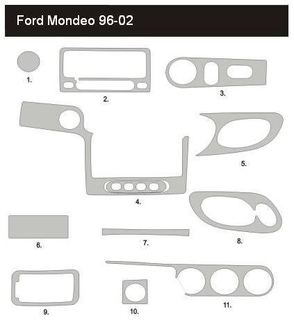 ОБЛИЦОВКА КАБИНЫ, ОБЛИЦОВКА FORD MONDEO 96-01 -50%