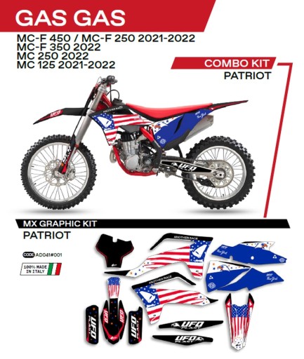 AD041001 - ОБЛИЦЮВАННЯ ДЛЯ МОТОЦИКЛА GAS GAS MC 125 21-22 MC 250 22