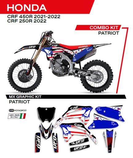 AD042001 - ОБЛИЦЮВАННЯ ДЛЯ МОТОЦИКЛА HONDA CRF 250R 22; 450R 21-22