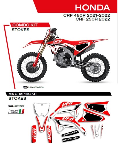 AD006070 - ОБЛИЦЮВАННЯ ДЛЯ МОТОЦИКЛА HONDA CRF 250R 22; 450R 21-22