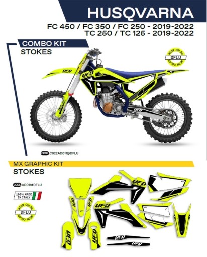 AD011DFLU - ОБЛИЦОВКА ДЛЯ МОТОЦИКЛА HUSQVARNA FC 250/350/450 19-22