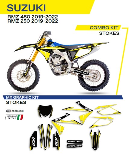 AD026001 - ШПОН ДЛЯ МОТОЦИКЛА SUZUKI RMZ 250 19-22 450 18-22
